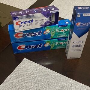 Crest Oral Care Collection in Blue and White